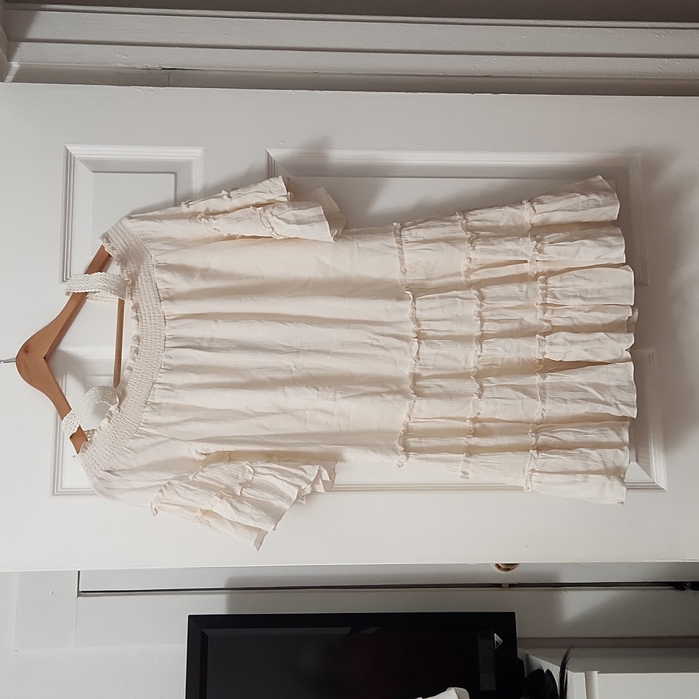 off the shoulder vacation beach dress